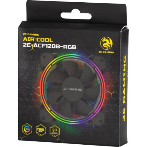 Вентилятор для корпусів 120 мм 2E Gaming Air Cool ACF120B-RGB - зображення 8