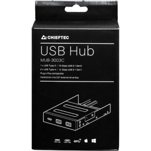 Концентратор USB 3.0 Chieftec MUB-3003C - зображення 5