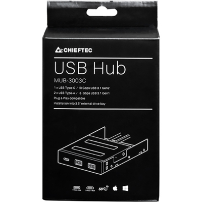 Концентратор USB 3.0 Chieftec MUB-3003C - зображення 6