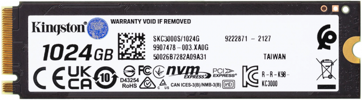 Накопичувач SSD NVMe M.2 1000GB Kingston KC3000 (SKC3000S\/1024G) - зображення 3