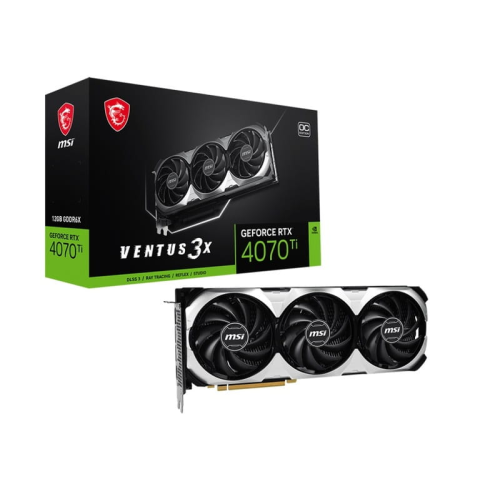 Відеокарта GeForce RTX 4070Ti 12Gb GDDR6X MSI Ventus 3X OC (RTX 4070 Ti VENTUS 3X 12G OC) - зображення 1
