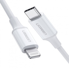 Кабель USB-C to Lightning Ugreen MFi, Model US171, 1.5 м, білий - зображення 1