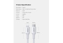 Кабель USB-C to Lightning Ugreen MFi, Model US171, 1.5 м, білий - зображення 5