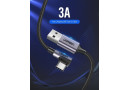 Кабель USB2  АM-Type C Ugreen US284, 1м, 3A, Г-подібні штекери - зображення 3