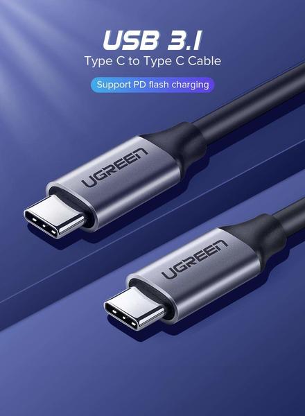 Кабель USB Type C to Type C Ugreen US161, 1.5м., 3A, 60W - зображення 4