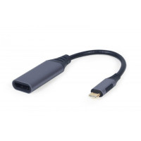 Перехідник USB 3.0 Type-C (male) to DisplayPort 4K (female) Cablexpert, 0.15 м,