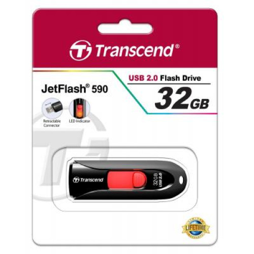 Флеш пам'ять USB 32 Gb Transcend JetFlash 590 - зображення 5