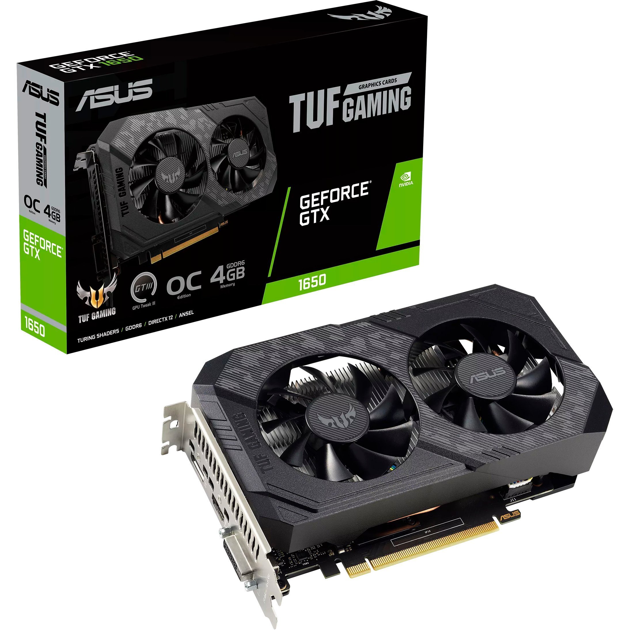 Відеокарта GeForce GTX1650 4 Gb GDDR6 Asus (TUF-GTX1650-O4GD6-P-V2-GAMING) - зображення 8