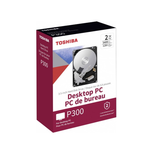 Жорсткий диск HDD 2000Gb TOSHIBA P300 HDWD220EZSTA - зображення 4