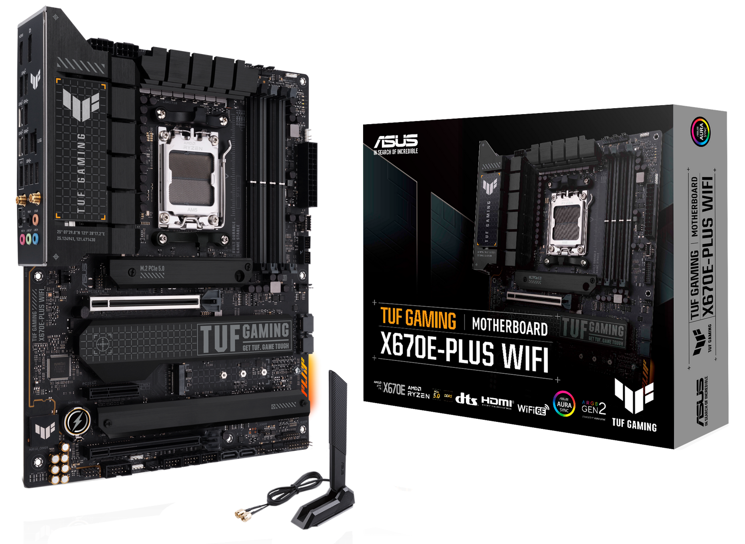 Мат. плата AM5 Asus TUF GAMING X670E-PLUS WIFI - зображення 1