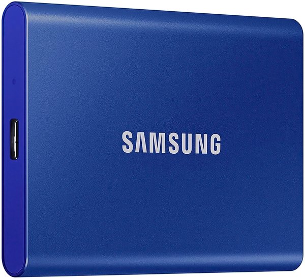 Зовнішній накопичувач SSD 1TB Samsung T7 Indigo Blue (MU-PC1T0H\/WW) - зображення 3