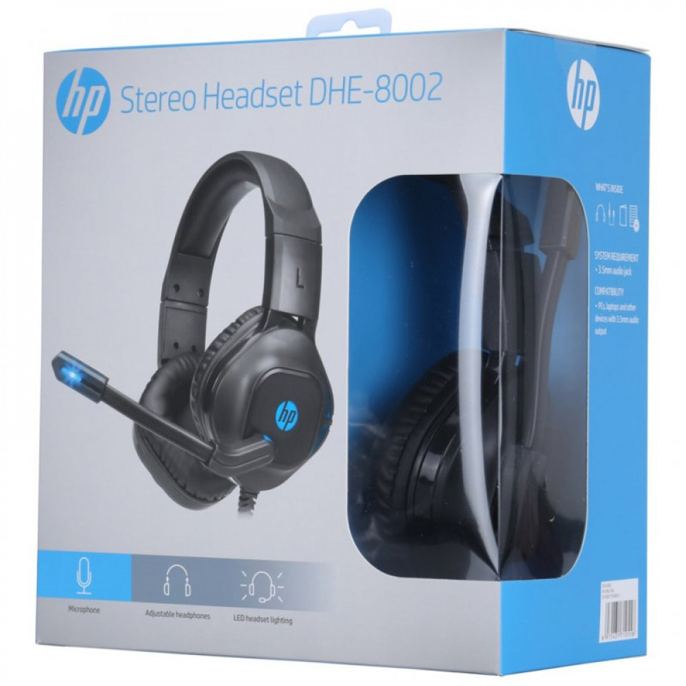 Гарнітура HP DHE-8002 Gaming Headset Red LED Black - зображення 6