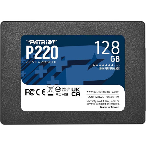 Накопичувач SSD 128GB Patriot P220 (P220S128G25) - зображення 1