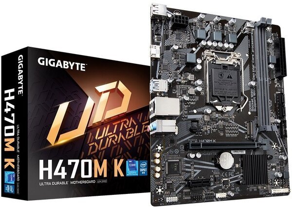 Мат. плата 1200 Gigabyte H470M K - зображення 5