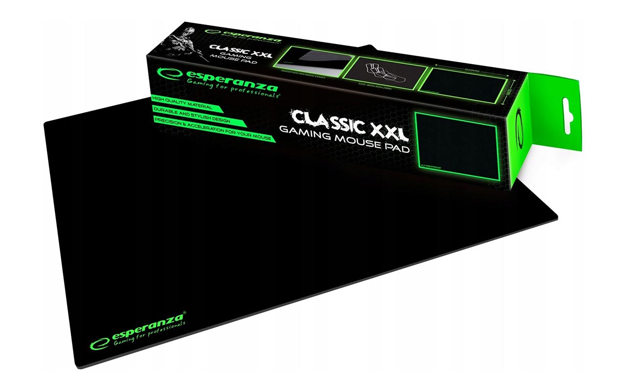 Килимок Esperanza Classic Control XXL Black (EGP106K) - зображення 1
