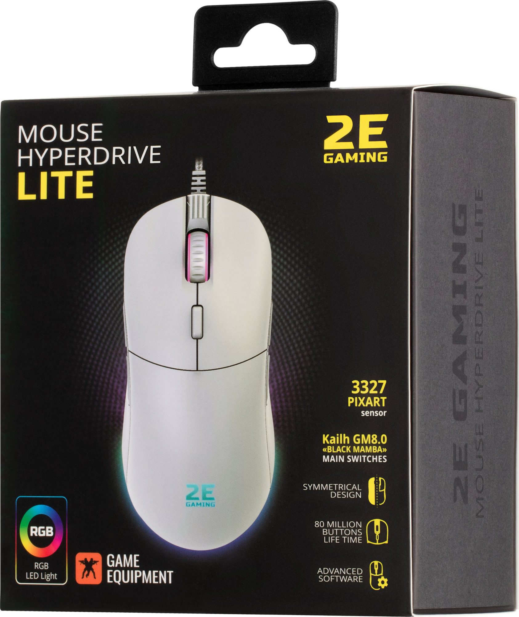 Мишка 2E Gaming HyperDrive Lite RGB White (2E-MGHDL-WT) - зображення 13