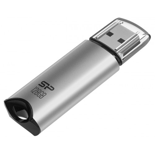 Флеш пам'ять USB 128Gb Silicon Power Marvel M02 Silver USB3.2 Gen 1 - зображення 2