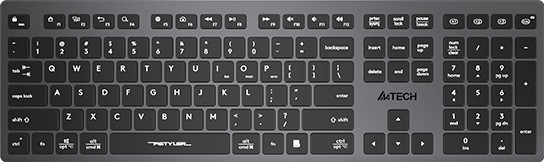 Клавіатура A4-Tech FBX50C Grey - зображення 1