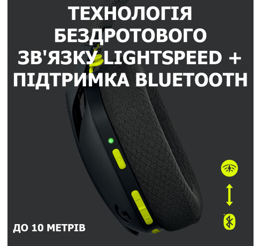 Безпровідна Bluetooth гарнітура Logitech G435 Black (981-001050) - зображення 2