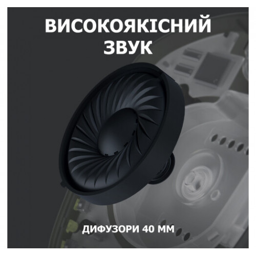 Безпровідна Bluetooth гарнітура Logitech G435 Black (981-001050) - зображення 3