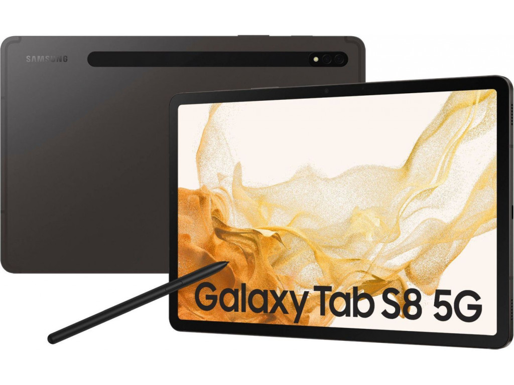 Планшет Samsung Galaxy Tab S8 8\/128GB 5G Graphite (SM-X706BZAASEK) - зображення 1