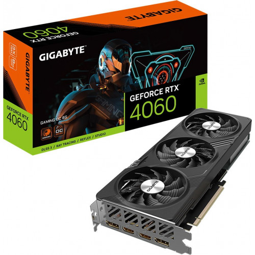 Відеокарта GeForce RTX 4060 8 GDDR6 Gigabyte GAMING OC (GV-N4060GAMING OC-8GD) - зображення 1