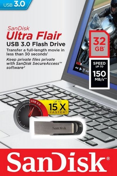 Флеш пам'ять USB 32 Gb SANDISK Ultra Flair USB 3.0 - зображення 4