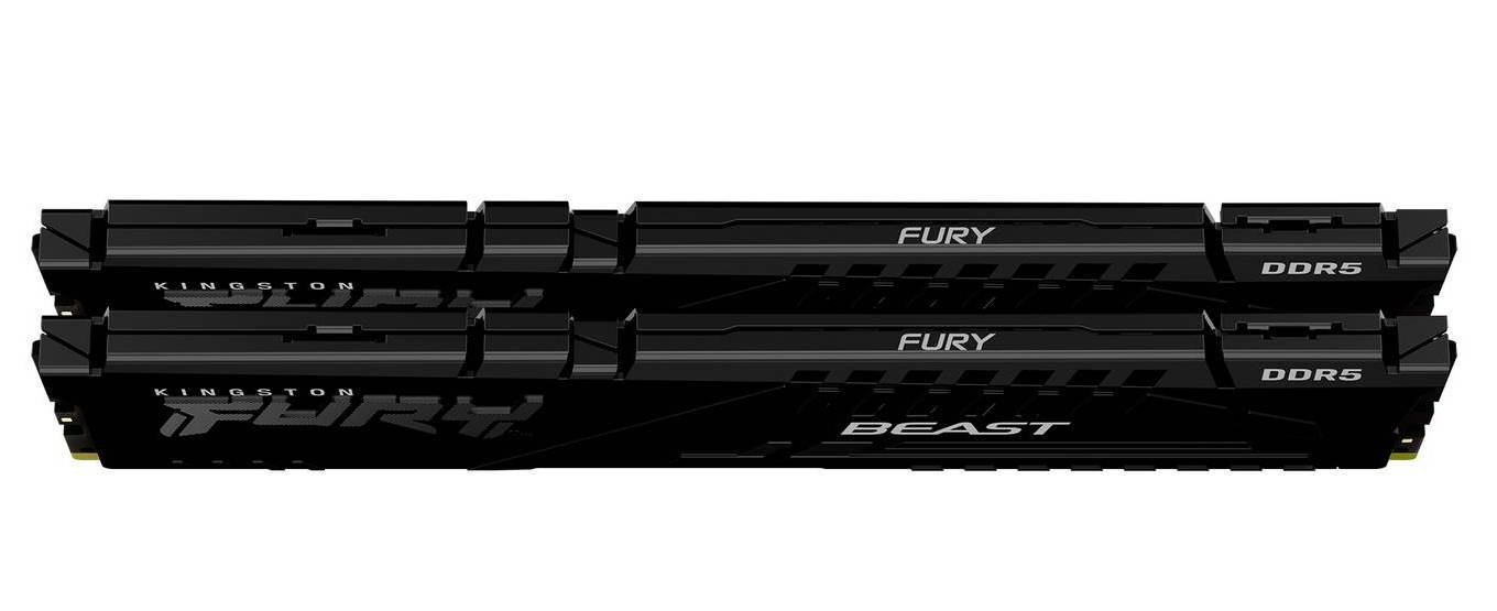 Пам'ять DDR5 RAM_64Gb (2x32Gb) 5200Mhz Kingston Fury Beast Black (KF552C40BBK2-64) - зображення 3