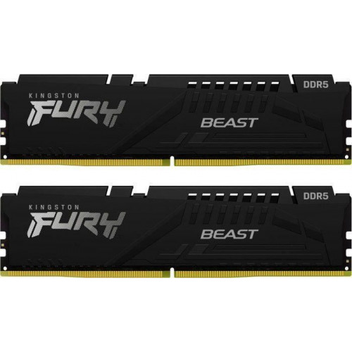 Пам'ять DDR5 RAM_64Gb (2x32Gb) 5200Mhz Kingston Fury Beast Black (KF552C40BBK2-64) - зображення 1