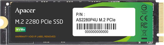 Накопичувач SSD NVMe M.2 256GB Apacer AS2280P4U (AP256GAS2280P4U-1) - зображення 1