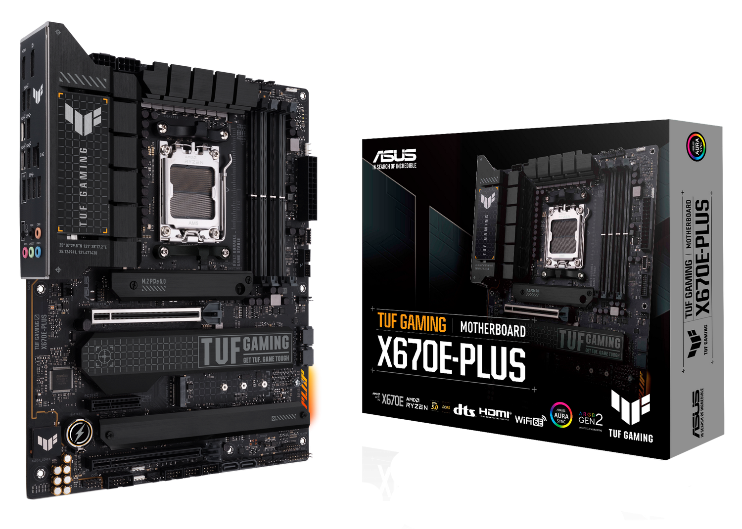 Мат. плата AM5 Asus TUF GAMING X670E-PLUS - зображення 1