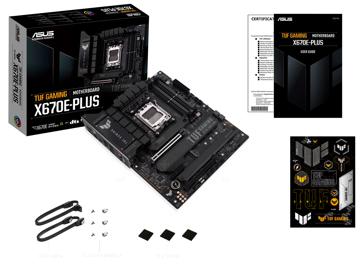 Мат. плата AM5 Asus TUF GAMING X670E-PLUS - зображення 6