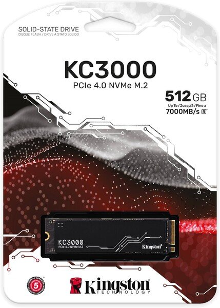 Накопичувач SSD NVMe M.2 512GB Kingston KC3000 (SKC3000S\/512G) - зображення 3