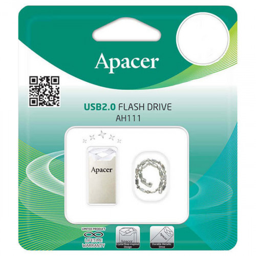 Флеш пам'ять USB 16Gb Apacer AH111 Crystal RP USB2.0 - зображення 3