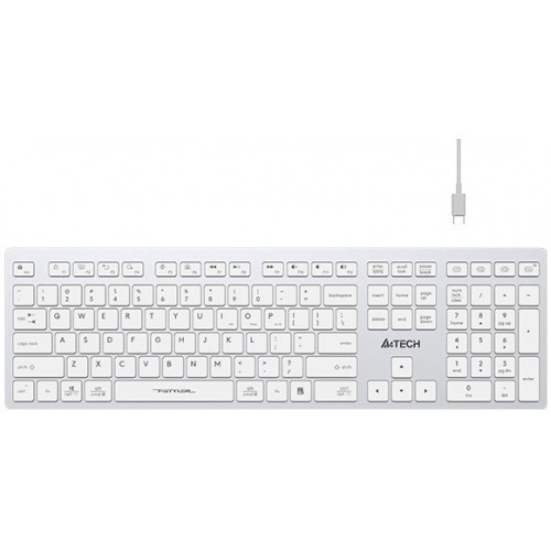 Клавіатура A4-Tech FBX50C White - зображення 1