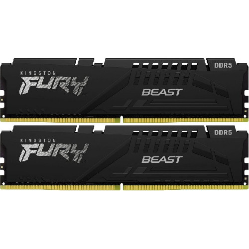 Пам'ять DDR5 RAM_64Gb (2x32Gb) 5600Mhz Kingston Fury Beast Black (KF556C40BBK2-64) - зображення 3