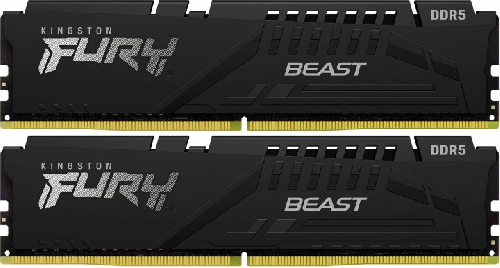 Пам'ять DDR5 RAM_64Gb (2x32Gb) 5600Mhz Kingston Fury Beast Black (KF556C40BBK2-64) - зображення 3