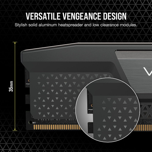 Пам'ять DDR5 RAM_32Gb (2x16Gb) 5200Mhz Corsair Vengeance Black (CMK32GX5M2B5200C40) - зображення 5