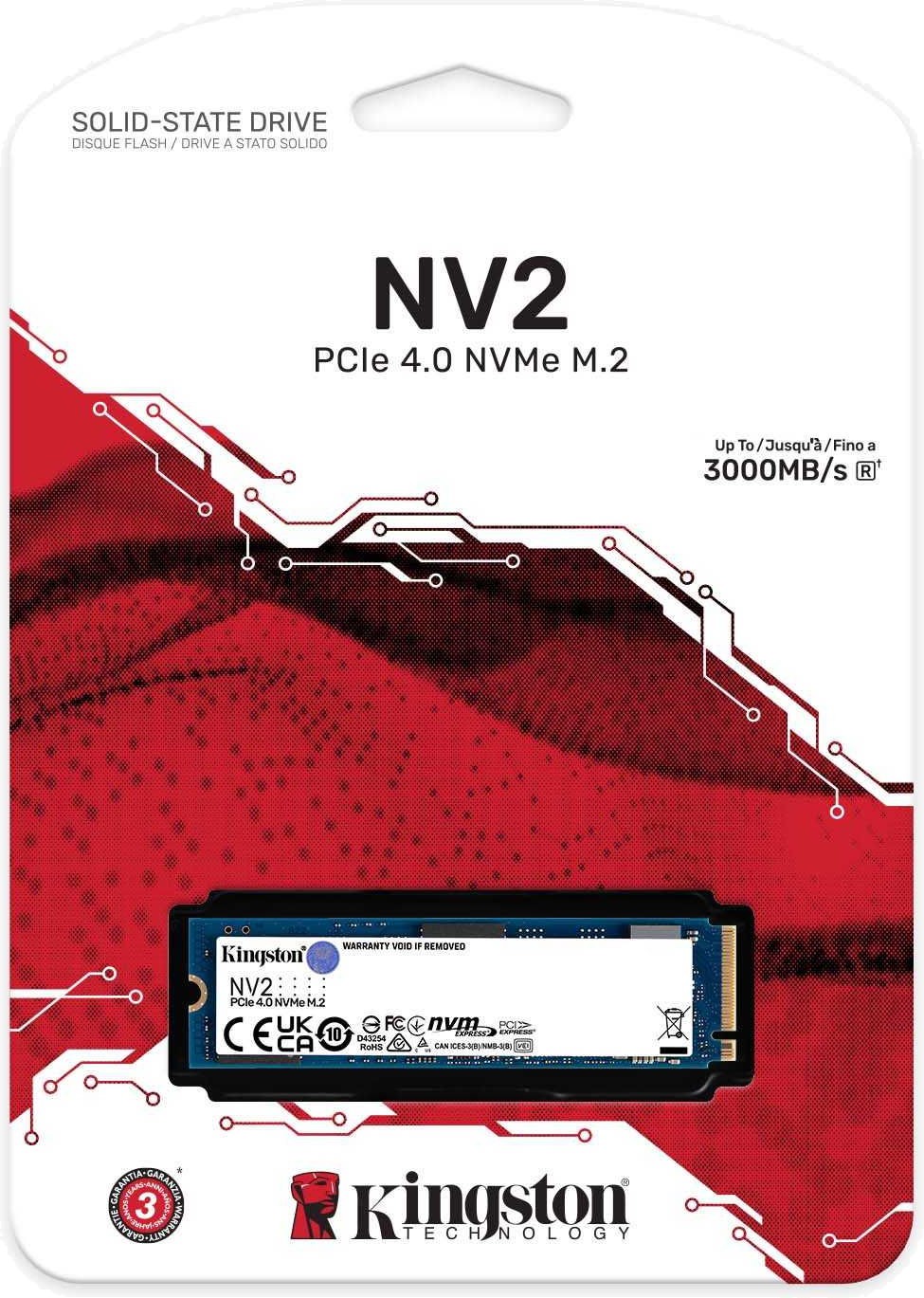 Накопичувач SSD NVMe M.2 250GB Kingston NV2 (SNV2S\/250G) - зображення 2