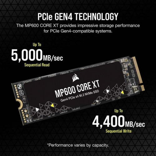 Накопичувач SSD NVMe M.2 2000GB Corsair MP600 Core XT (CSSD-F2000GBMP600CXT) - зображення 4