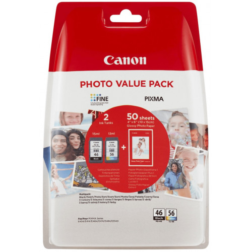 Набір картриджів CANON PG-46 + Cl-56 Multipack - зображення 1