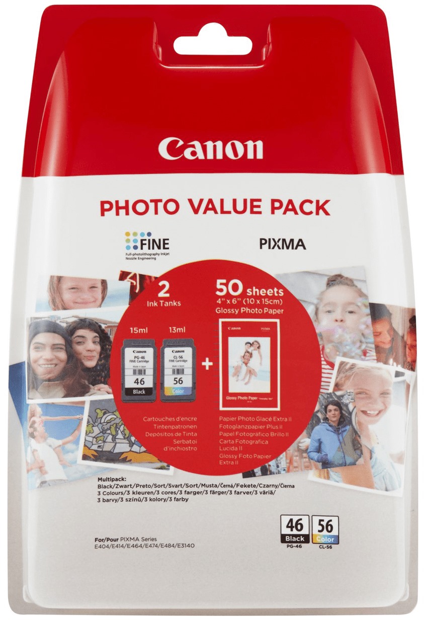 Набір картриджів CANON PG-46 + Cl-56 Multipack - зображення 1