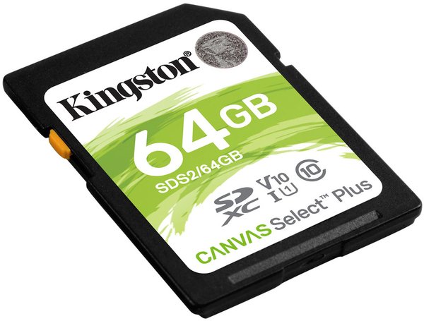 Secure Digital card 64 Gb Kingston Canvas Select Plus class 10 UHS-I - зображення 2