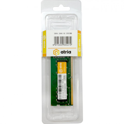 Пам'ять DDR4-2666 8 Gb ATRIA 2666MHz SoDIMM - зображення 3