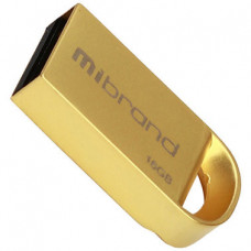 Флеш пам'ять USB 16Gb Mibrand lynx Gold USB2.0, метал