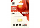 Флеш пам'ять USB 16Gb Mibrand lynx Gold USB2.0, метал - зображення 2