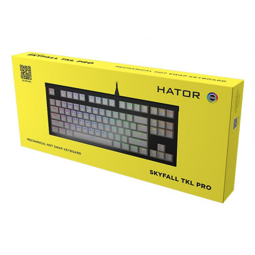 Клавіатура Hator Skyfall TKL PRO White (HTK-656) - зображення 6