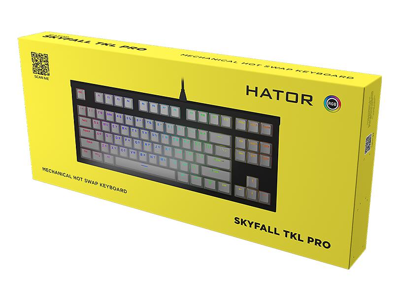 Клавіатура Hator Skyfall TKL PRO White (HTK-656) - зображення 6