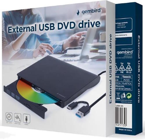 Привід DVD+\/-RW Gembird DVD-USB-03 - зображення 2