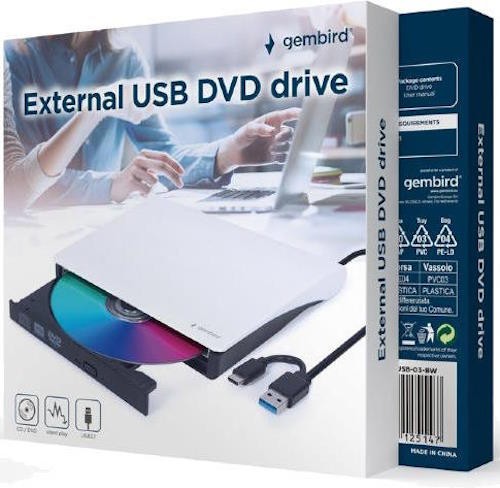 Привід DVD+\/-RW Gembird DVD-USB-03 - зображення 3